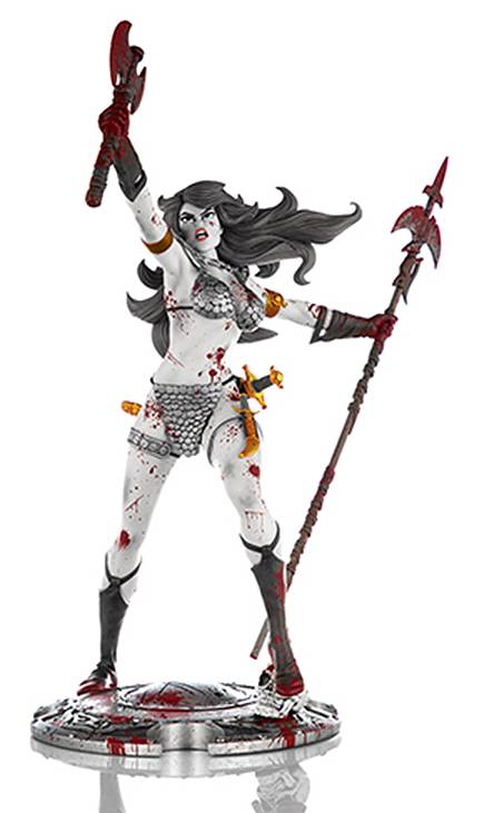 RED SONJA 45TH ANNIVERSARY STATUE B&W BERZERKER