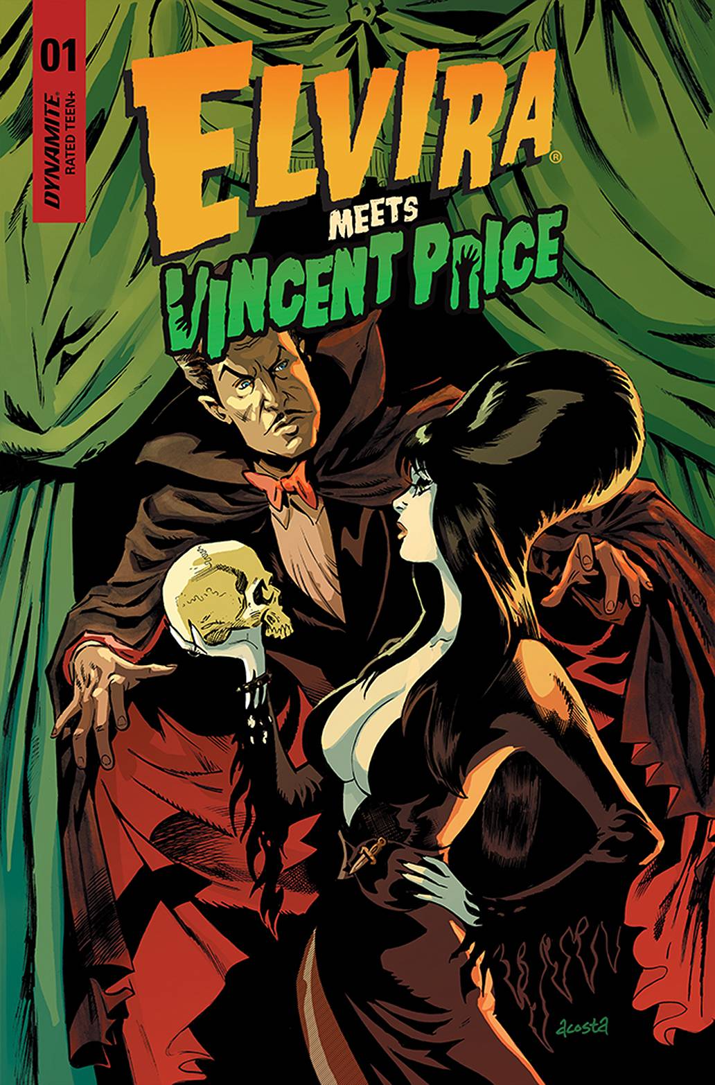 ELVIRA MEETS VINCENT PRICE #1 CVR A ACOSTA