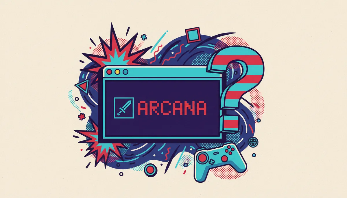 Stylized terminal screen showing a dramatic fantasy-styled username against dark background
