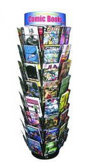 64-Pocket Comic Book/Graphic Novel Spinner Rack (<a target=